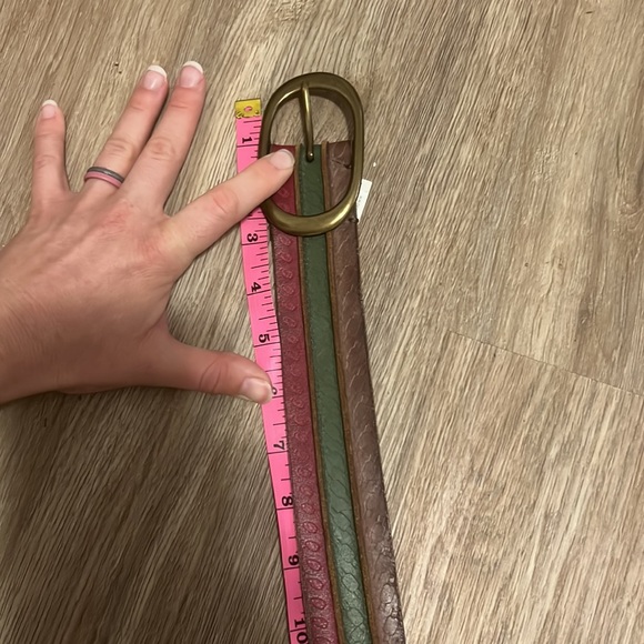 Lucky Brand Green, Red, and Brown Belt - Picture 8 of 9